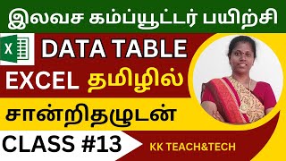 Ms Excel Complete Class தமிழில் சான்றிதழுடன்/Class 13/DCA Course in Tamil