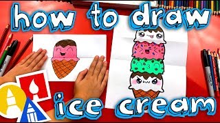 How To Draw An Ice Cream Tower (Folding Surprise) image