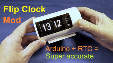 Flip clock mod using Arduino to make the clock more accurate