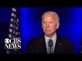 President-elect Joe Biden delivers remarks after projected victory