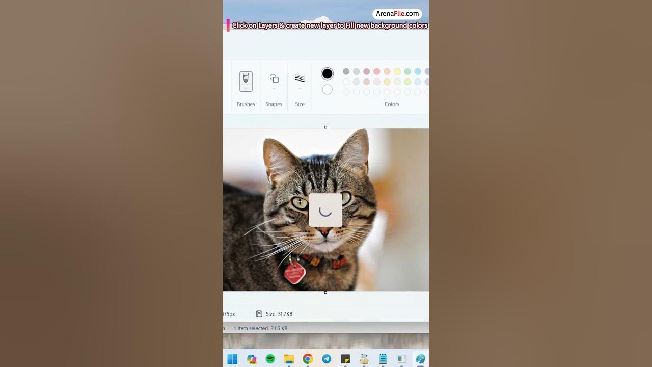 Remove image background in paint windows 11 shorts windows11 