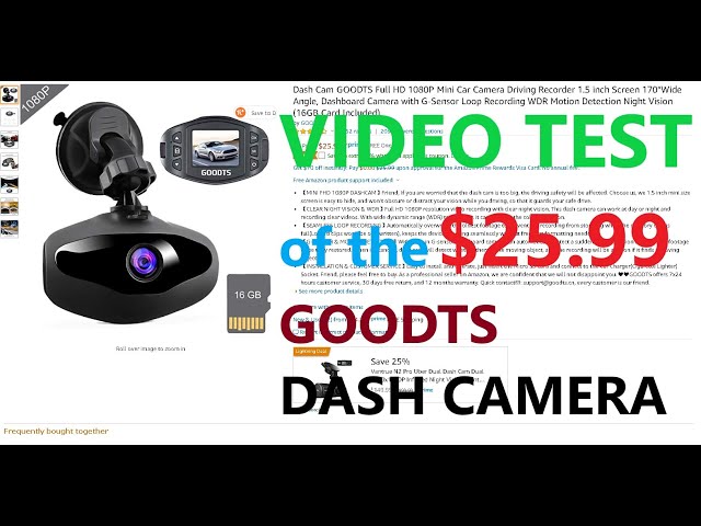 GOODTS HD1080P Dash Cam