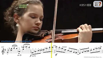 Mendelssohn Violin Concerto E Minor OP.64 - 1st mov. - Hilary Hahn - Sheet Music Play Along