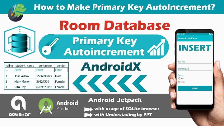 How to make Primary Key as Auto Increment in Room database AndroidX | Android Studio