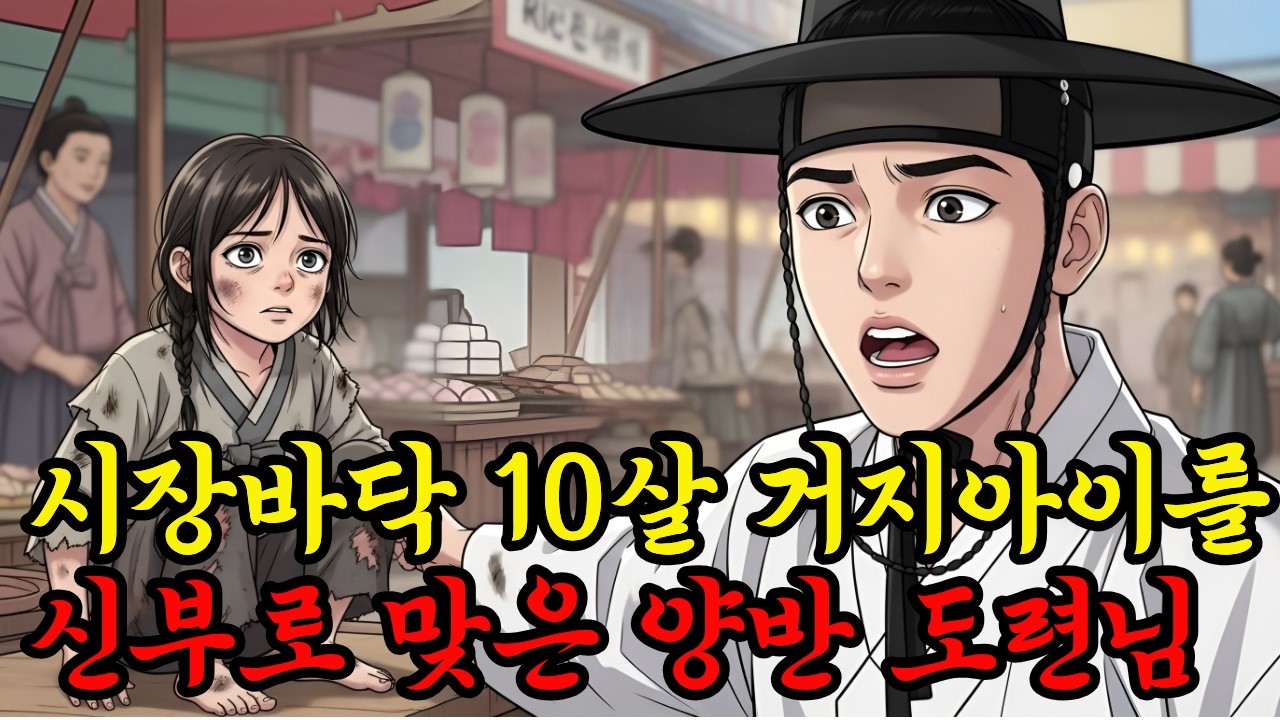 배고픈 시장바닥 10살거지를 거둔 도련님은 과연?[야담 전설 설화 민담 옛날이야기]