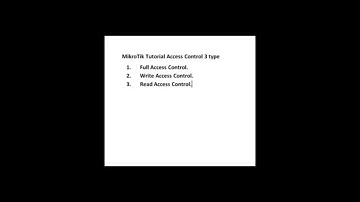 MikroTik  Access Control
