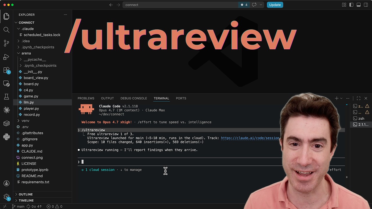 Claude Code advanced features: /review and the new /ultrareview - YouTube
