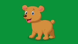 Green Screen Walking Bear