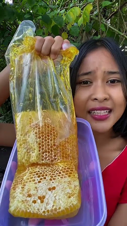 MUKBANG BESAR SARANG LEBAH 500gram BIKIN NGILER #shortvideo