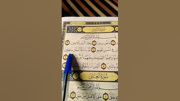 القرآن الكريم. سورة التين. اللهم اجعل القرآن الكريم ربيع قلوبنا ونور صدورنا.