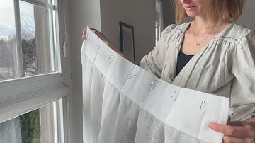 How To Hang Linen Curtains With Drapery Hooks