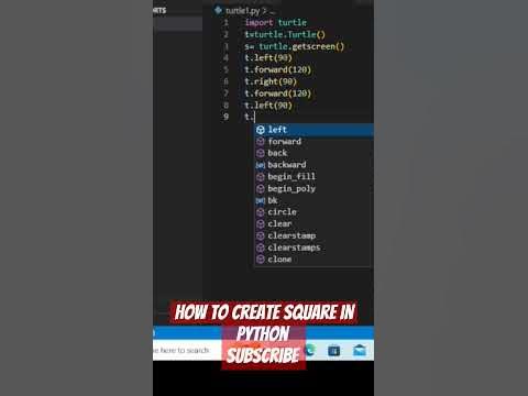 how to draw square in python | python for beginners #python # ...