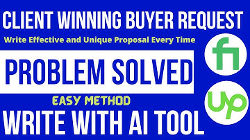How To Send Buyer Request on Fiverr 2022 | Send Effective Buyer Request On Fiverr/Upwork Proposal