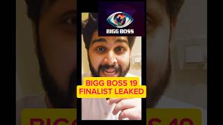 Bigg Boss 19 Finalist Leaked Eviction Exclusive News Salman Khan #biggboss19 #biggboss #elvishyadav