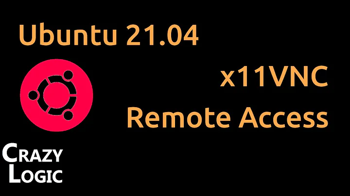 #64 - How to install x11vnc vnc server on Ubuntu 21.04 remote access, screen sharing(remove Wayland)