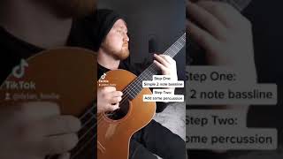 Developing a 2 note bassline in fingerstyle! #Shorts