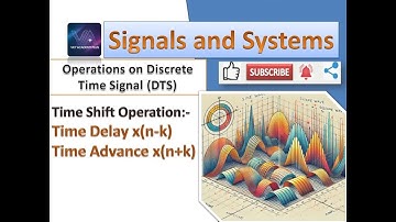 Lecture -5 Operations on Discrete Time Signal | Time Shifting | Time Advance