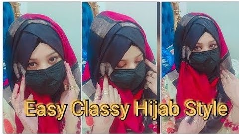 Easy&Instant Classy Hijab Tutorial | Criss-cross Hijab Style | AyeshaUmair | Niqab style with Hijab