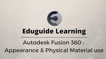 Tutorial 12: How to use Appearance & Physical material in Autodesk fusion 360 #tech #fusion360