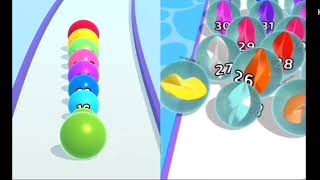 Best Mobile Game 😱🤜 Super Ball Run 2048 vs Super Marble Run Gameplay walktrough android iOS screenshot 3