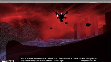 Rail shooter gameplay 60sec sample from a Udemy course