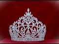 Beauty Pageant Silver Clear Crystal Adjustable Crown Tiara