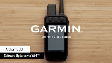 Garmin Support | Alpha® 300i | Updating via Wi-Fi®