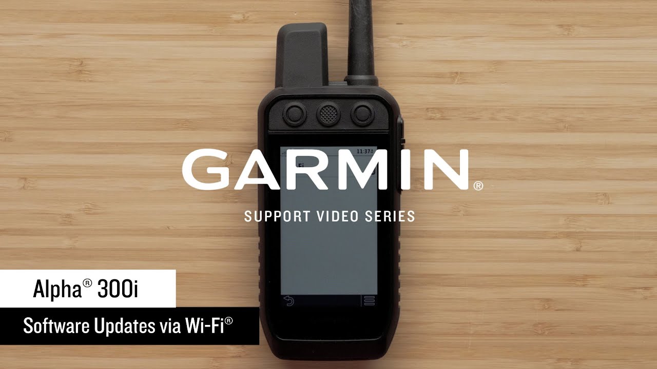 Garmin Support | Alpha® 300i | Updating via Wi-Fi®