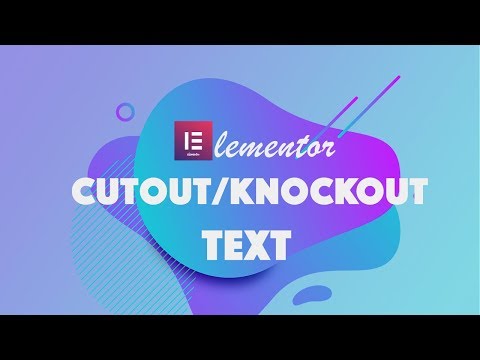 Elementor Knockout/Cutout Text using CSS- Image in Text