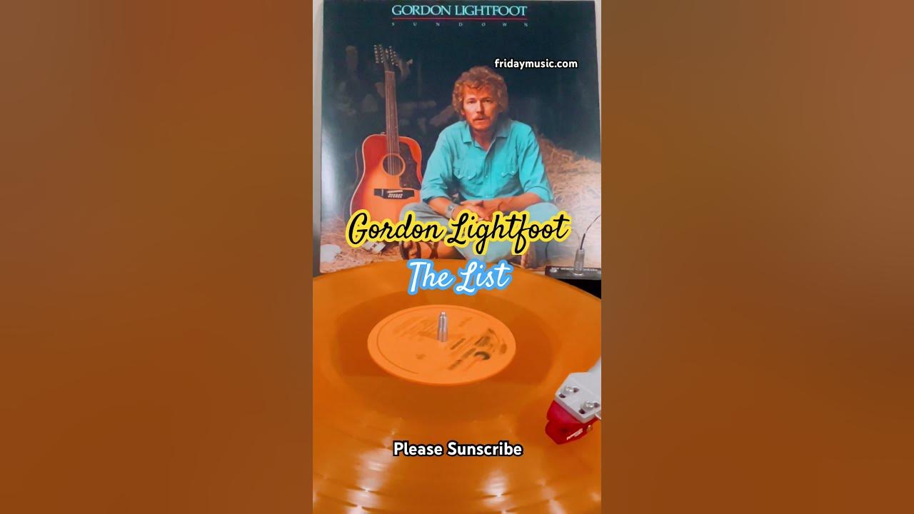 GORDON LIGHTFOOT The List gold vinyl #fridaymusic #gordonlightfoot #new #music #guitar #rock