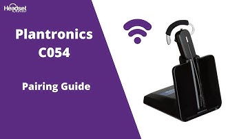 Plantronics C054 Pairing Guide- Syncing Your Microphone To The Charging Base