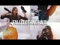FALL TRY-ON CLOTHING HAUL 2017🍂☕️🎃! (fjallraven kanken, abercrombie, vans)