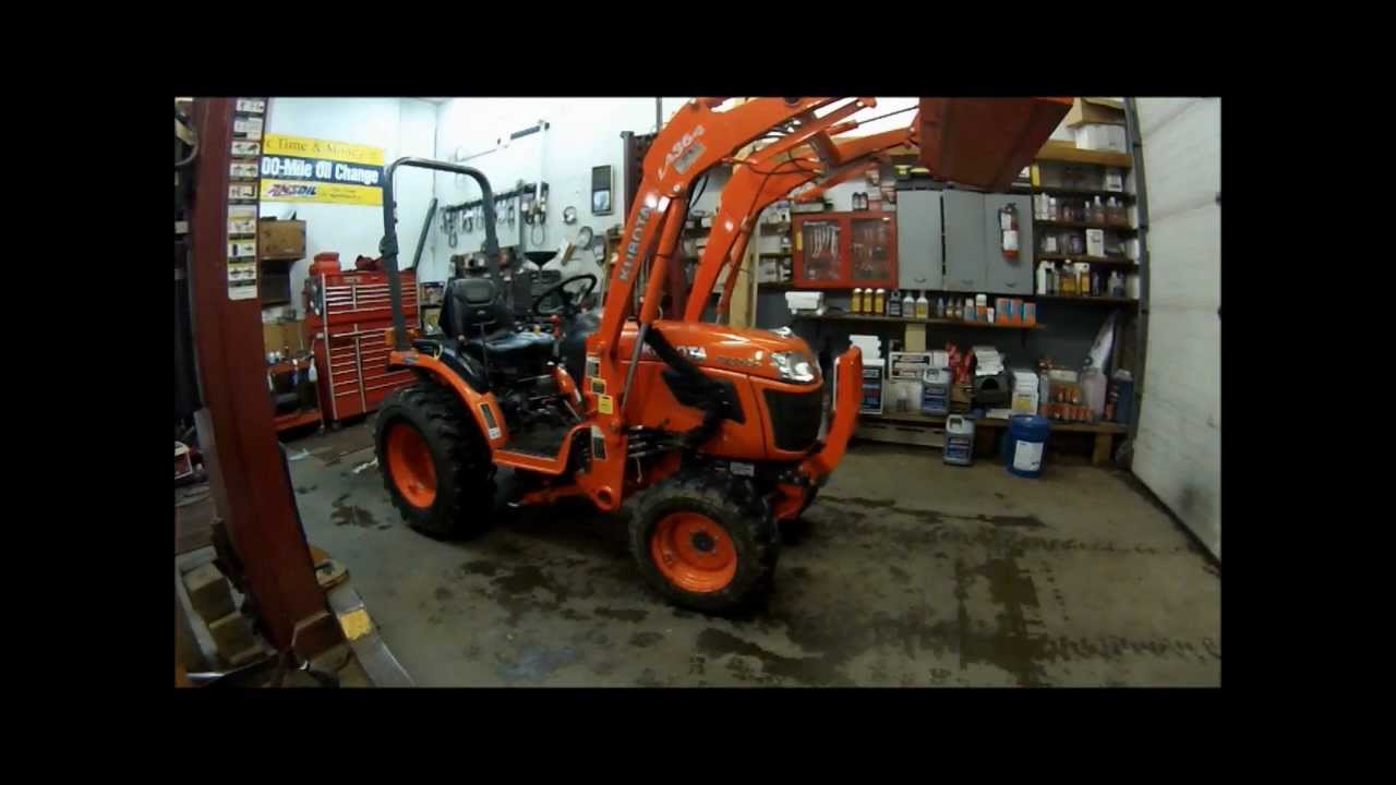 How to change the oil, oil filter and replace your air filter on your Kubota 2920 tractor (Part