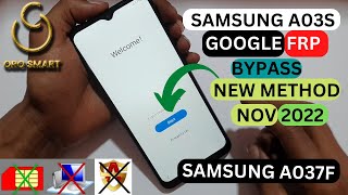 Samsung A03S (SM-A037F) Frp/Google Lock bypass Android 11/12