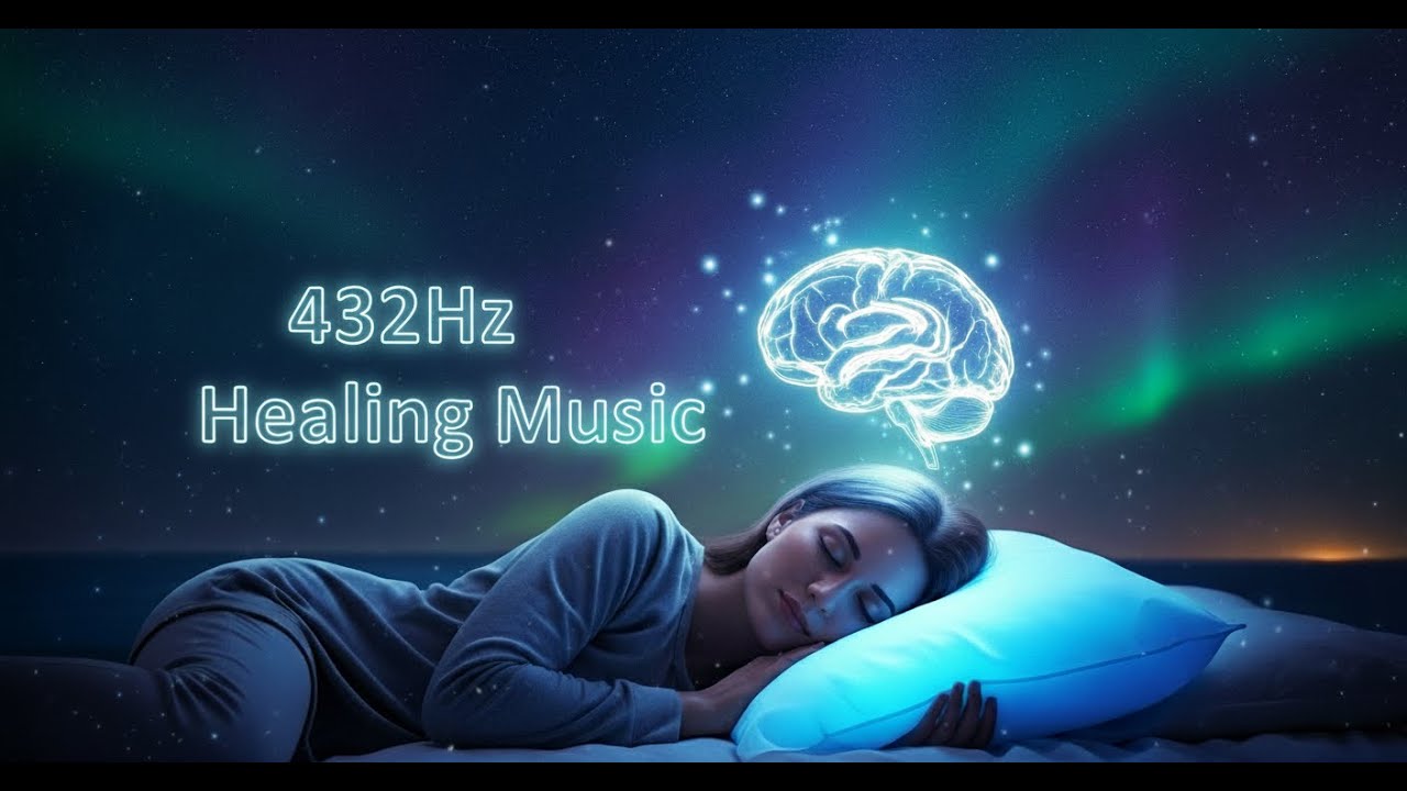432Hz Alpha Waves Healing Music | Deep Sleep Therapy for Stress ...