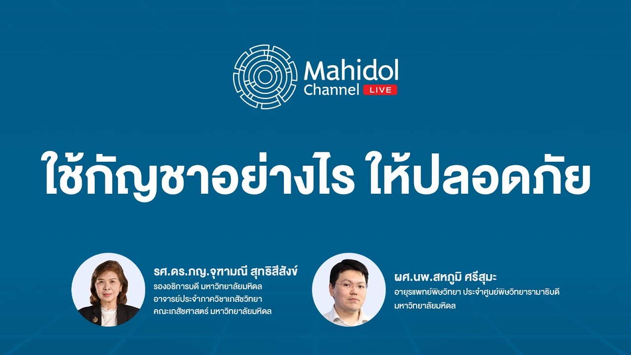 ใช้กัญชาอย่างไรให้ปลอดภัย? | Mahidol Channel