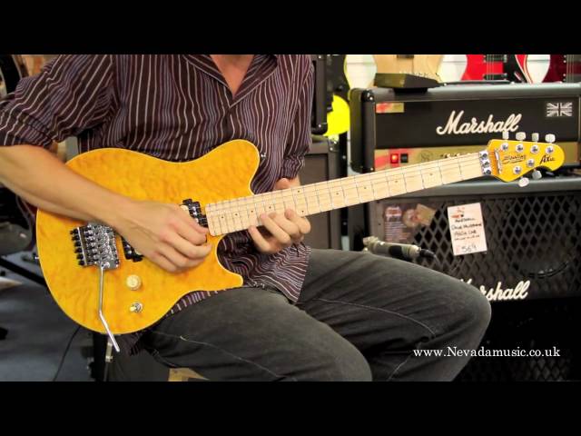 Musicman Sterling AX40 Axis Trans Gold Guitar Demo - Sam Bell