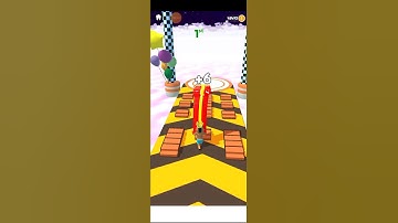 fun bridge run race 3d #walkthrough #gaming (android,ios)#gameplay #shorts