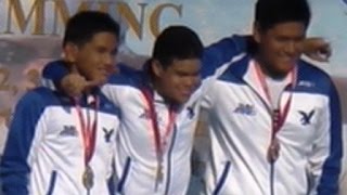 UAAP 77 Swimming 400m freestyle for boys Ateneo High School sweep