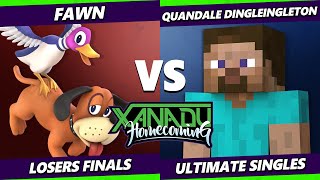Xanadu Homecoming Losers Finals - Quandale Dinglelingleton (Steve) Vs. fawn (Duck Hunt, Ike) SSBU