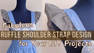 How to Sew Ruffle Shoulder Straps from Scratch (Free Pattern Included)