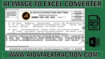 HOW TO CONVERT DATA ENTRY IMAGE TO EXCEL | HOW TO CONVERT DATA ENTRY IMAGES INTO .XLSX