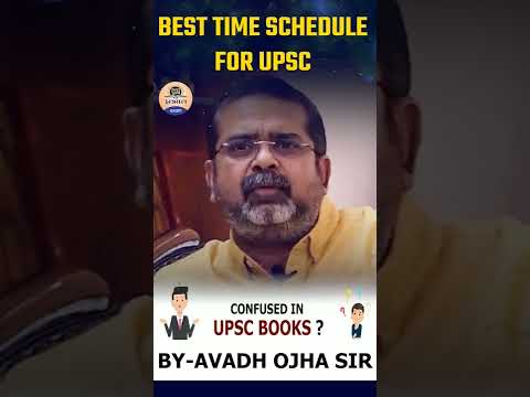AWADH OJHA SIR : Best Time Table For UPSC || Motivational Video || #shorts #awadhojhasir