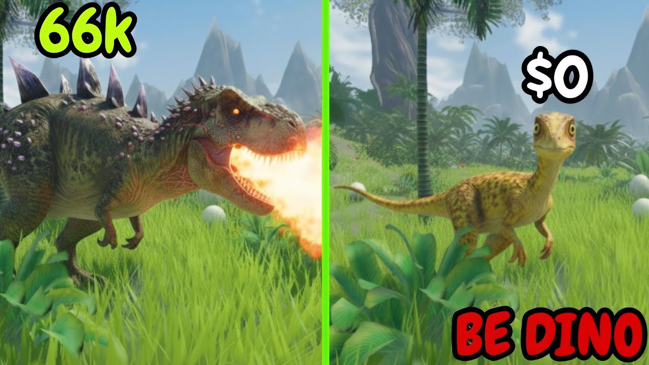 EVOLUCIONO de Compy A UN T-REX en be dino Roblox 