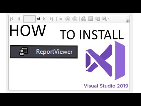 Install ReportViewer Visual Studio 2019