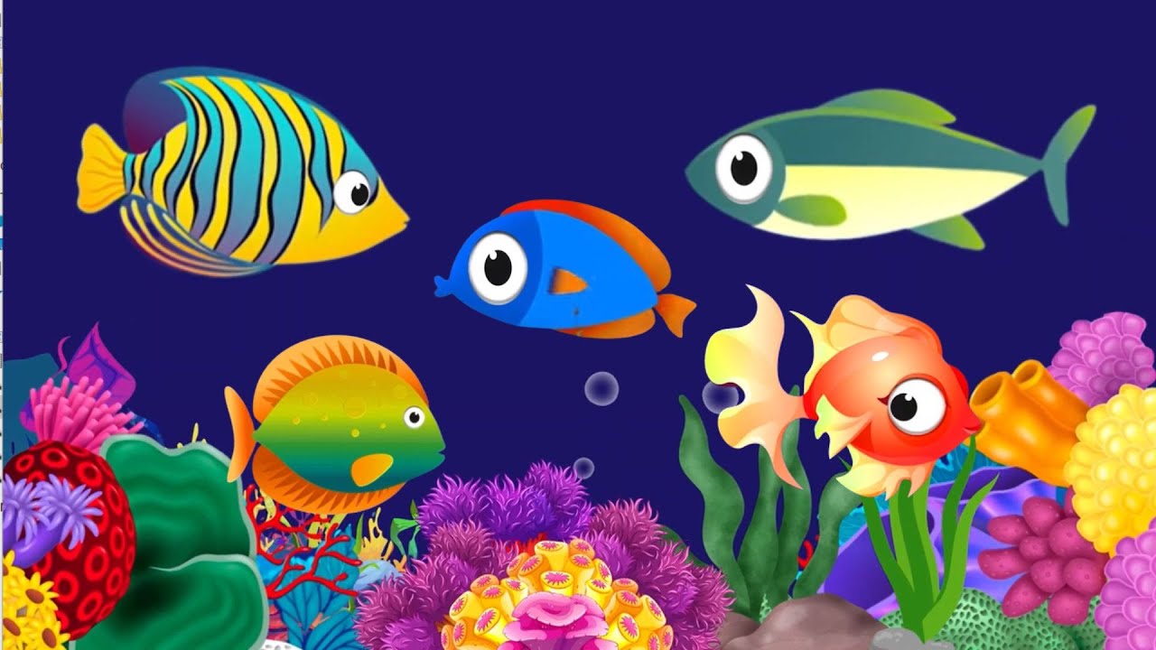 Baby Lullaby🐟Soothing fishes🐟Calming Undersea Animation🐟Aquarium 