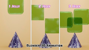 5 Satisfying Soft Body Jelly Simulation In #blender3d #3d #3danimation