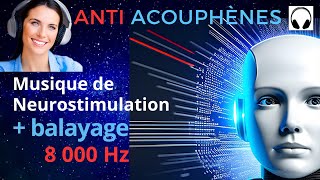 Anti Acouphène musique de Neurostimulation bruit blanc 8000 Hz