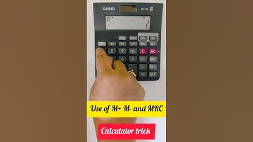 Use of M+, M- and MRC