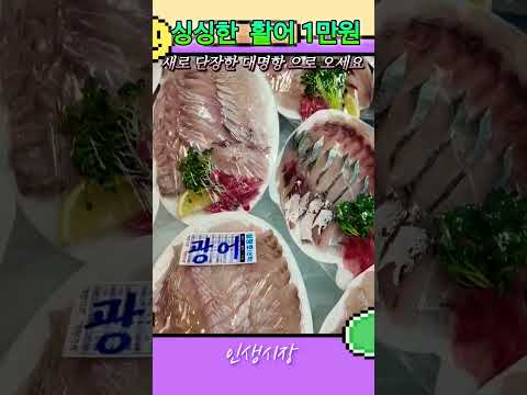 활어가 1만원 입니다 새로 단장한 대명항 으로 오세요
